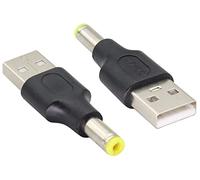 AAOTOKK (2-Unidades 5V DC a USB Adapter DC Power Converter Plug USB 2.0 a Macho a DC Macho Enchufe de Manga 5V DC o Conector de Cable de Alimentación DC para Dispositivos de Carga USB (DC 5.5×2.5mm)
