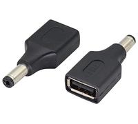 AAOTOKK (2-Unidades DC a USB DC Power Adapter USB 2.0 a Bus a DC Public 5V DC Power Charge Bucket Connector,Adecuado para tabletas,Máquinas de Asistencia de Control de Acceso. (DC5.5 × 2.1mm)