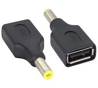 AAOTOKK (2-Unidades DC a USB DC Power Adapter USB 2.0 a Bus a DC Public 5V DC Power Charge Bucket Connector,Adecuado para tabletas,Máquinas de Asistencia de Control de Acceso. (DC5.5 × 2.5mm)