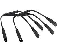 AAOTOKK (2 Unidades) IEC 320 C8 a Doble C7 y Cable de Alimentación CA del Divisor, 10A 125V Figura 8 Macho a Doble Hembra IEC C7 a C8 CA Cable Polarizado para TV LED, etc. (0.3m/ft)