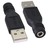 AAOTOKK(2Unidades Alimentación USB a DC de 5 Voltios USB 2.0 A DC de 3.5×1.35mm Conector Principal Conector Enchufe de Alimentación para Equipos de Carga de 5Voltios DC USB(DC 3.5×1.35mm)