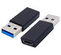 AAOTOKK Adaptador Tipo C a USB A Adaptador USB Tipo C Hembra a USB Macho OTG para Computadoras Portátiles,Más Dispositivos con Puertos USB A,Sincronización Datos Soporte (2 Unidades/Negro)