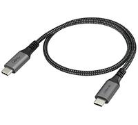 AAOTOKK Cable Thunderbolt 3 TB3 USB4 USB C Cable Extensión Macho 40Gbps 100W Carga Rápida Admite Monitores individuales Dobles 4K/5K60Hz Compatible con MacBook tipo C,Dell,Hub(0,6M/2Pies)