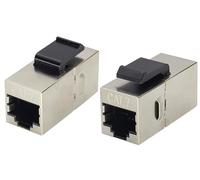AAOTOKK Cat7 RJ45 Hembra a Hembra Conexión de Acoplamiento Ethernet de Alta Velocidad Keystone,Adecuado Paneles de Pared estándar y Paneles de Cableado Acoplador RJ45 en línea UTP(2-Unidades/Cat7)