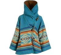 AAOutfitz Abrigo estampado Kelly Reilly Beth Dutton para mujer, Azul: forro polar, XXL