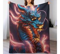 AAPZY Dragón Manta Alfombra Mantas De Picnic Suave Y Felpa Manta Cama para Oficina Hogar Dormitorio Sofá Camping Viaje （150×200cm）