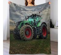 AAPZY Manta de felpa de tractor para niñas, niños, sofá, dormitorio, manta de forro polar, decoración de dormitorio, manta suave para cuatro estaciones, sala de estar, manta mullida al aire libre (100