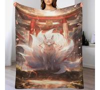 AAPZY Mantas Cubre Sofas Zorro,Manta para Cama,Mantas Ligeras100% Flannel,Manta Pelo para Sofá Suave Cálido,Hipoalérgica,fácil De Limpiar （100×130cm）