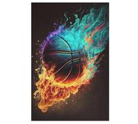 AAPZY Rompecabezas de Madera de 1000 Piezas, Deporte de Baloncesto, Puzzle Artístico, 78x53cm, 12 años en adelante