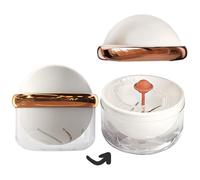 AARAINBOW Estuche limpiador de retenedores, estuche transparente para dentaduras postizas, caja de baño grande con cesta coladora, contenedor de almacenamiento de retenedor para viajes, caja de