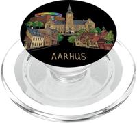 Aarhus Dinamarca Viaje Souvenir City Monumento Regalo PopSockets PopGrip para MagSafe