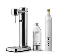 Aarke Carbonator 3 - Máquina de agua con gas en acero inoxidable y cilindro de 60 litros con CO2 renovable