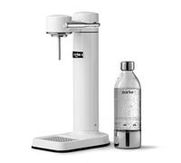 Aarke Carbonator 3, Máquina para hacer Agua con Gas en Acero Inoxidable, incluye Botella 800ml, Acabado en Blanco