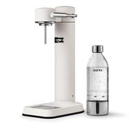 Aarke Carbonator 3, Máquina para hacer Agua con Gas en Acero Inoxidable, incluye Botella 800ml, Acabado Blanco Mate