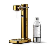 Aarke Carbonator 3, Máquina para hacer Agua con Gas en Acero Inoxidable, incluye Botella 800ml, Acabado en Oro