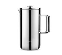 aarke Prensa de café de acero inoxidable, aislada de doble pared, 34 onzas | 100% acero inoxidable, exterior de tacto frío, filtro de malla de precisión, cuerpo de vacío