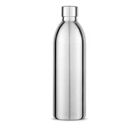 Aarke Botella To-Go de acero inoxidable - Botella isotérmica para agua plana y burbujeante, compatible con Aarke Carbonator 3, doble pared, impermeable, lavavajillas, capacidad: 1 l