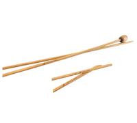 AARNAV Agujas de tejer de bambú, 2 x 35 cm, 2 mm, punta única, cálidas, manos artríticas, alfileres de bambú (2 x 2 mm)