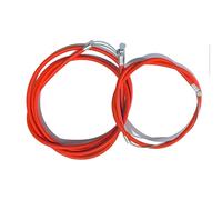 AARNAV Juego de cables de freno rojos delanteros y traseros, cables de freno para bicicleta BMX MTB, exterior e interior, juego completo de cables de freno para bicicleta, cable de freno rojo (juego