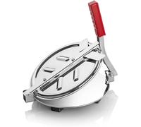 AARNAV Máquina de prensa Puri Maker de acero inoxidable con asa, máquina de tortillas, prensa de tacos, máquina de papades, prensa Roti Chapati, prensa de tortillas, 19,05 cm