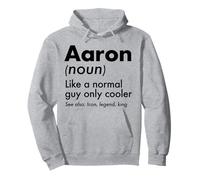 Aaron como un Chico Normal Solo Cool Legend King Nombre Sudadera con Capucha