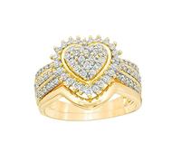 aaSccex Anillos Dardos Anillos Amor Compromiso 3A Zircon Anillo Conjuntos Joyería para Mujeres Anillo Llavero Joyería, 10, Metal, Ninguna piedra preciosa