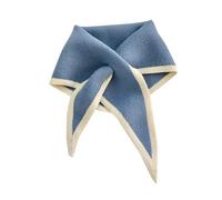 aaSccex Bufandas y chales para mujer con lunares para mujer, contraste de color, otoño, invierno, punto de cuello, bufanda, bufanda para exteriores, nuevo, azul, Talla única