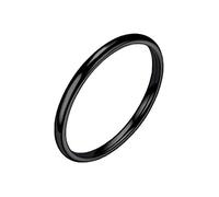 aaSccex Carpeta anillos de plata de moda anillo de mujer sólido geometría anillo blanco 925 anillos anillos cortina de ducha metal, 10号, Titanio, Sin piedras preciosas