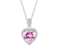 aaSccex Collar con medallón de corazón para mujer, collares para mujer, collares con colgante de moda, collar con medallón para niñas, collar personalizado para hacer joyas, plata de ley, Metal, No es