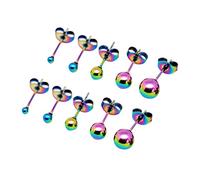 aaSccex Pegamento Decoración Moldes Kits de Joyería de acero de tamaño pequeños clavos de perforación de oro amarillo dorado compatible con la máquina de limpieza Herramientas Kits, talla única, Metal