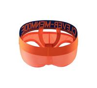 AaSccex - Slip para hombre, transpirable, tanga sexy erótica, color liso, calzado, cómodo, bajo ropa, elegante, calcácon de malla, elástico, flexible, para hombre, sexy, naranja, S