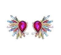 aaSccex Suministros Hilo Pack Joyería para Mujeres Niñas Retro Fantasía Cluster Gota Orejas Coloridas Pinzas Dobladora Herramienta Accesorios Estuche Joyería, talla única, Metal, Sin gema