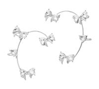 aaSccex Suministros Kits Pequeños Conjuntos de Joyería sin taladrar, Exquisitos clips de oreja de circonio, joyas de novia, regalos de boda Herramientas Kits Moldes Kits, talla única, Cristal