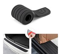 AASGFD Película Protectora Maletero para Seat Leon FR Typ 5F AB Bj.2013,Protector Paragolpes Trasero de Goma Protección Parachoques contra Rasguños de Borde de Carga,Black