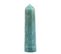 Aashita Creations Amazonite Crystal Tower Obelisk Point for Chakra, Healing and Balancing - AAA Grade Original Certified Gemstone Agate for Reiki Meditation Yoga Spiritual (2-3 Inches)