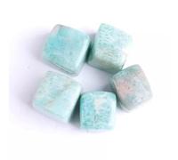 Aashita Creations Amazonite Tumbled Stones for Vastu Fengshui Chakra Aura Personal Reiki Healing Crystals (100 Grams, with Jute Bag)