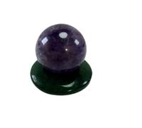 Aashita Creations Amethyst Ball/Sphere for Reiki Healing, Grid and Aura Cleaning, Vastu Correction and Crystal Healing Stone Ball Size 20 mm Approx
