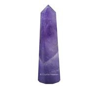 Aashita Creations Amethyst Crystal Tower Obelisk Point for Chakra, Healing and Balancing - AAA Grade Original Certified Gemstone Agate for Reiki Meditation Yoga Spiritual (2-3 Inches)