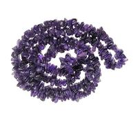 Aashita Creations Amethyst Mala Necklace Natural Crystal Stone Chip Bead Mala for Reiki Healing & Crystal Healing Stone