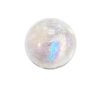 Aashita Creations Angel Aura Quartz Mini Sphere Ball for Vastu Correction Stone Ball Rainbow 17 MM