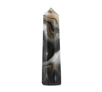 Aashita Creations Black Onyx Crystal Tower Obelisk Point for Chakra, Healing and Balancing - AAA Grade Original Certified Gemstone Agate for Reiki Meditation Yoga Spiritual (2-3 Inches)