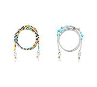 Aashita Creations Eyeglasses Chain Healing Crystal Beaded Sunglasses Chains with Pearl