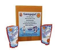 Aashita Creations Gangajal puro y natural del Himalaya profundo/aprobado por Uttarakhand Govt./Paquete de 2 bolsas que contienen 220 ml Gangajal en una bolsa