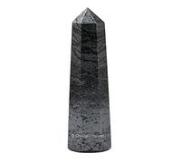 Aashita Creations Hematite Crystal Tower Obelisk Point for Chakra, Healing and Balancing - AAA Grade Original Certified Gemstone Agate for Reiki Meditation Yoga Spiritual (2-3 Inches)