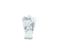 Aashita Creations Howlite Stone Angel Statue - 2 Inch Height