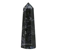 Aashita Creations Indigo Gabbro Crystal Tower Obelisk Point for Chakra, Healing and Balancing - AAA Grade Original Certified Gemstone Agate for Reiki Meditation Yoga Spiritual (2-3 Inches)