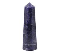 Aashita Creations Lepidolite Crystal Tower Obelisk Point for Chakra, Healing and Balancing - AAA Grade Original Certified Gemstone Agate for Reiki Meditation Yoga Spiritual (2-3 Inches)