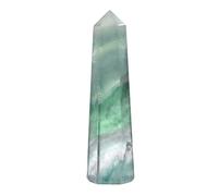 Aashita Creations Multi Fluorite Crystal Tower Obelisk Point for Chakra, Healing and Balancing - AAA Grade Original Certified (2-3 Inches)