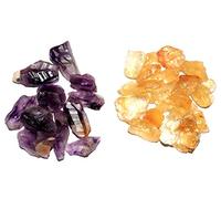 Aashita Creations Natural Amethyst Black Tourmaline Citrine Clear Quartz Rose Quartz Green Aventurine Selenite Sodalite Labradorite Healing Crystal_1003