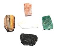 Aashita Creations Natural Amethyst Black Tourmaline Citrine Clear Quartz Rose Quartz Green Aventurine Selenite Sodalite Labradorite Healing Crystal_1007